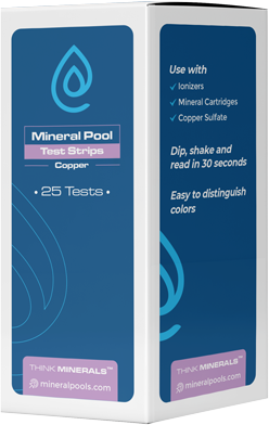 Bandelettes d'analyse de cuivre pour piscine et spa